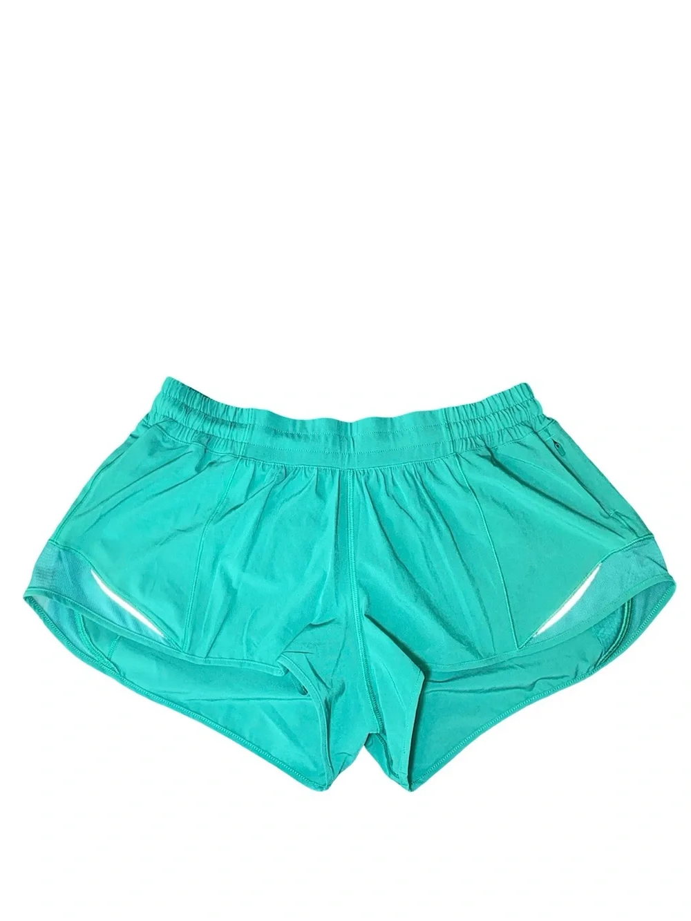 Lululemon Athletica Hotty Hot Low-Rise running, workout Shorts green - Size 10